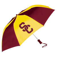USC Trojans Cardinal and Gold SC Interlock Sport Umbrella